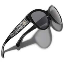 Chanel - Pantos Sunglasses - Black Gray - Eyewear - Avvenice^ Sunglasses & Eyewear