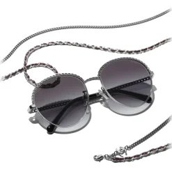 Chanel - Pantos Sunglasses - Silver Gray - Eyewear - Avvenice