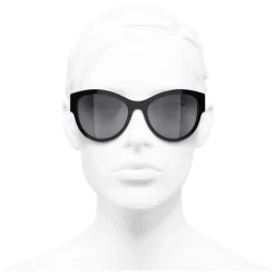 Chanel - Pantos Sunglasses - Black Gray - Eyewear - Avvenice^ Sunglasses & Eyewear