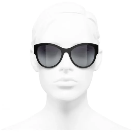 Chanel - Pantos Sunglasses - Black Grey - Eyewear - Avvenice^ Sunglasses & Eyewear