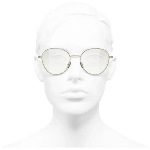 Chanel - Pantos Sunglasses - Gold Transparent - Eyewear - Avvenice