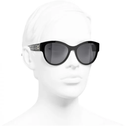 Chanel - Pantos Sunglasses - Black Gray - Eyewear - Avvenice^ Sunglasses & Eyewear