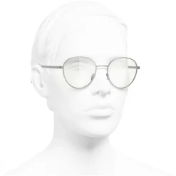 Chanel - Pantos Sunglasses - Silver Transparent - Eyewear - Avvenice^ Sunglasses & Eyewear