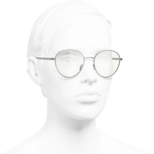Chanel - Pantos Sunglasses - Silver Transparent - Eyewear - Avvenice^ Sunglasses & Eyewear