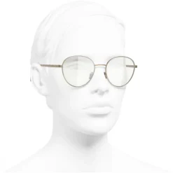 Chanel - Pantos Sunglasses - Gold Transparent - Eyewear - Avvenice