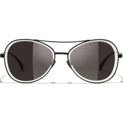 Chanel - Pilot Sunglasses - Black Gray - Eyewear - Avvenice^ Sunglasses & Eyewear