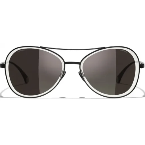 Chanel - Pilot Sunglasses - Black Gray - Eyewear - Avvenice^ Sunglasses & Eyewear