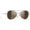 Chanel - Pilot Sunglasses - Pink Brown - Eyewear - Avvenice^ Sunglasses & Eyewear