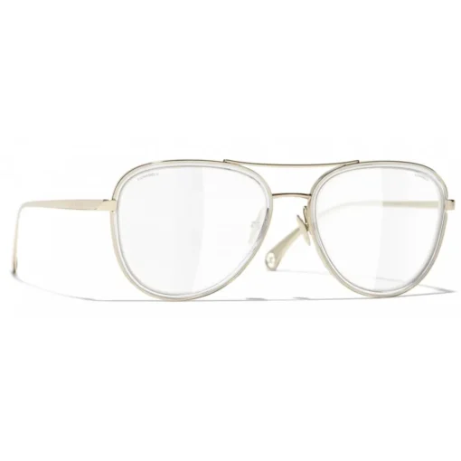 Chanel - Pilot Sunglasses - Gold Transparent - Eyewear - Avvenice^ Sunglasses & Eyewear