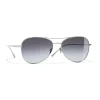 Chanel - Pilot Sunglasses - Silver Gray - Eyewear - Avvenice
