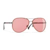 Chanel - Pilot Sunglasses - Dark Silver Orange - Eyewear - Avvenice