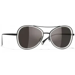 Chanel - Pilot Sunglasses - Black Gray - Eyewear - Avvenice^ Sunglasses & Eyewear