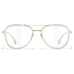Chanel - Pilot Sunglasses - Gold Transparent - Eyewear - Avvenice^ Sunglasses & Eyewear