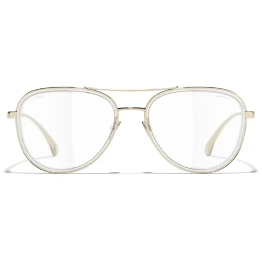 Chanel - Pilot Sunglasses - Gold Transparent - Eyewear - Avvenice^ Sunglasses & Eyewear