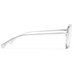 Chanel - Pilot Sunglasses - Silver Transparent - Eyewear - Avvenice