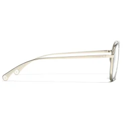 Chanel - Pilot Sunglasses - Gold Gray Transparent - Eyewear - Avvenice