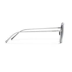 Chanel - Pilot Sunglasses - Silver Gray - Eyewear - Avvenice