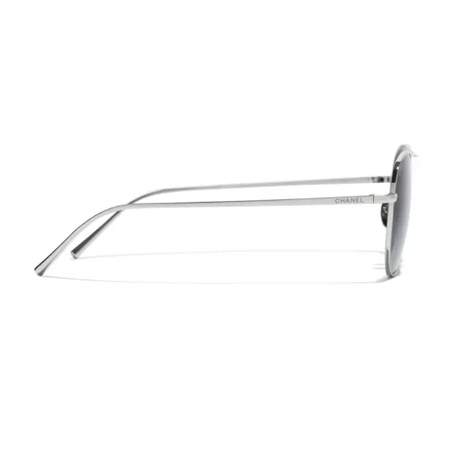 Chanel - Pilot Sunglasses - Silver Gray - Eyewear - Avvenice