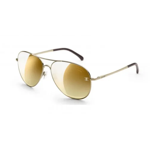 Chanel - Pilot Sunglasses - Gold Brown - Eyewear - Avvenice^ Sunglasses & Eyewear