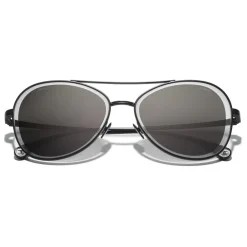 Chanel - Pilot Sunglasses - Black Gray - Eyewear - Avvenice^ Sunglasses & Eyewear