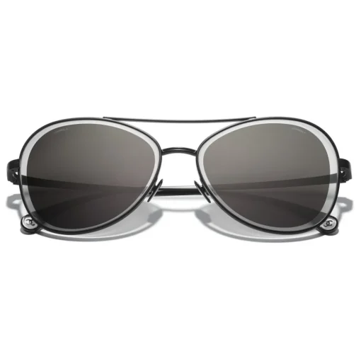 Chanel - Pilot Sunglasses - Black Gray - Eyewear - Avvenice^ Sunglasses & Eyewear