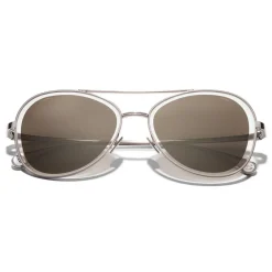 Chanel - Pilot Sunglasses - Pink Brown - Eyewear - Avvenice^ Sunglasses & Eyewear