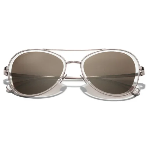 Chanel - Pilot Sunglasses - Pink Brown - Eyewear - Avvenice^ Sunglasses & Eyewear