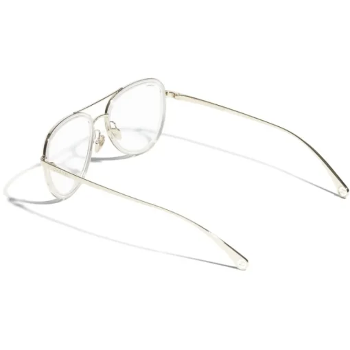 Chanel - Pilot Sunglasses - Gold Transparent - Eyewear - Avvenice^ Sunglasses & Eyewear