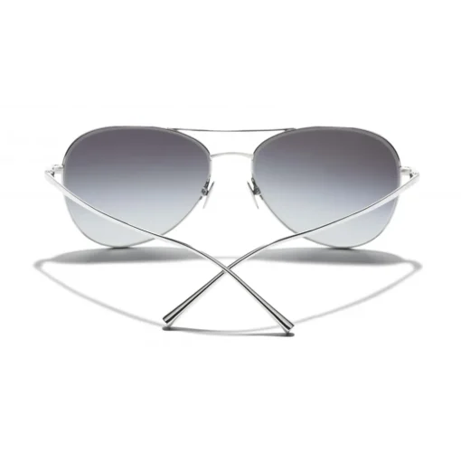 Chanel - Pilot Sunglasses - Silver Gray - Eyewear - Avvenice