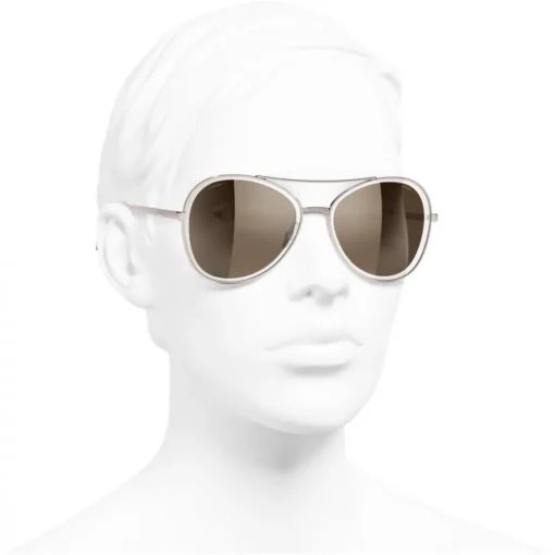 Chanel - Pilot Sunglasses - Pink Brown - Eyewear - Avvenice^ Sunglasses & Eyewear