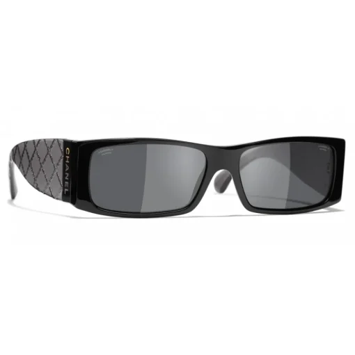 Chanel - Rectangle Sunglasses - Black Gray - Eyewear - Avvenice^ Sunglasses & Eyewear