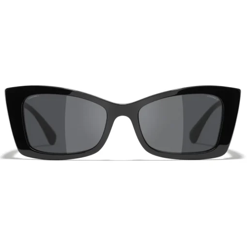 Chanel - Rectangle Sunglasses - Black Gray - Eyewear - Avvenice^ Sunglasses & Eyewear