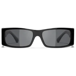 Chanel - Rectangle Sunglasses - Black Gray - Eyewear - Avvenice^ Sunglasses & Eyewear