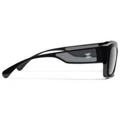 Chanel - Rectangle Sunglasses - Black Gray - Eyewear - Avvenice^ Sunglasses & Eyewear