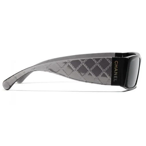 Chanel - Rectangle Sunglasses - Black Gray - Eyewear - Avvenice^ Sunglasses & Eyewear