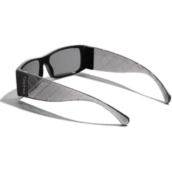 Chanel - Rectangle Sunglasses - Black Gray - Eyewear - Avvenice^ Sunglasses & Eyewear