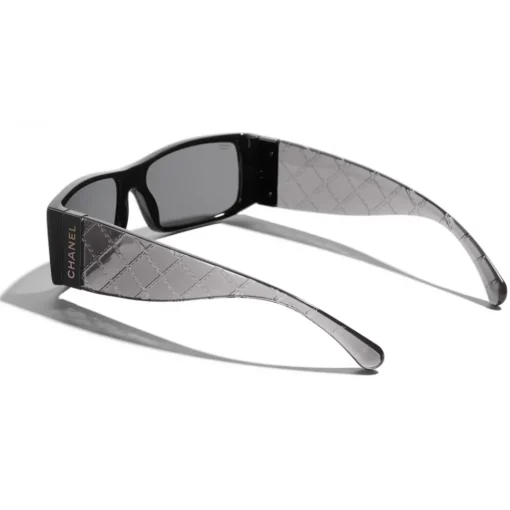 Chanel - Rectangle Sunglasses - Black Gray - Eyewear - Avvenice^ Sunglasses & Eyewear