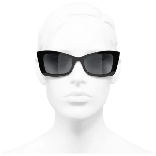 Chanel - Rectangle Sunglasses - Black Gray - Eyewear - Avvenice^ Sunglasses & Eyewear