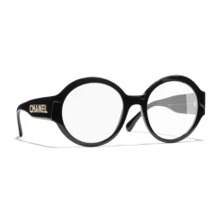 Chanel - Round Sunglasses - Black Transparent - Eyewear - Avvenice