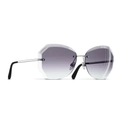 Chanel - Round Sunglasses - Silver Gray - Eyewear - Avvenice