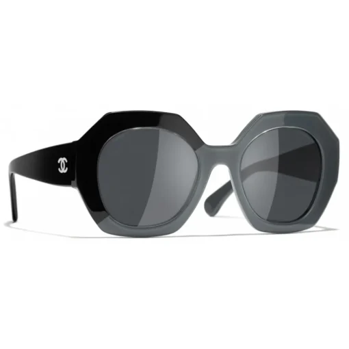 Chanel - Round Sunglasses - Black Gray - Eyewear - Avvenice