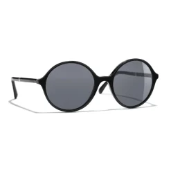 Chanel - Round Sunglasses - Black Gray - Eyewear - Avvenice^ Sunglasses & Eyewear