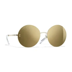 Chanel - Round Sunglasses - Gold - Eyewear - Avvenice^ Sunglasses & Eyewear