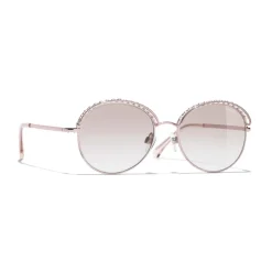 Chanel - Round Sunglasses - Pink Gold - Eyewear - Avvenice^ Sunglasses & Eyewear
