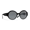 Chanel - Round Sunglasses - Black Gray - Eyewear - Avvenice^ Sunglasses & Eyewear