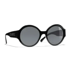Chanel - Round Sunglasses - Black Gray - Eyewear - Avvenice^ Sunglasses & Eyewear