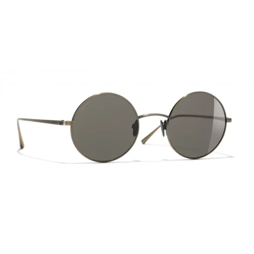Chanel - Round Sunglasses - Gold Brown - Eyewear - Avvenice