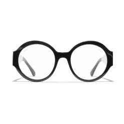 Chanel - Round Sunglasses - Black Transparent - Eyewear - Avvenice