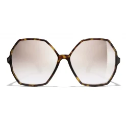 Chanel - Round Sunglasses - Dark Tortoise Beige Mirror - Eyewear - Avvenice^ Sunglasses & Eyewear