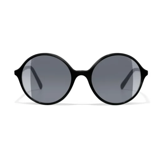 Chanel - Round Sunglasses - Black Gray - Eyewear - Avvenice^ Sunglasses & Eyewear